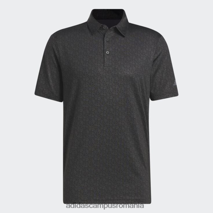 adidas campus romania tricou polo de golf cu imprimeu integral Ultimate365 negru bărbați negru J266N21013