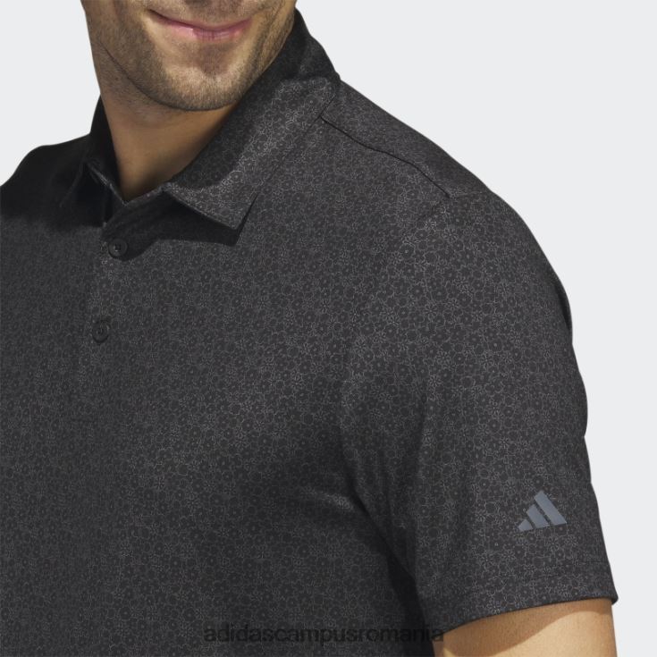adidas campus romania tricou polo de golf cu imprimeu integral Ultimate365 negru bărbați negru J266N21013