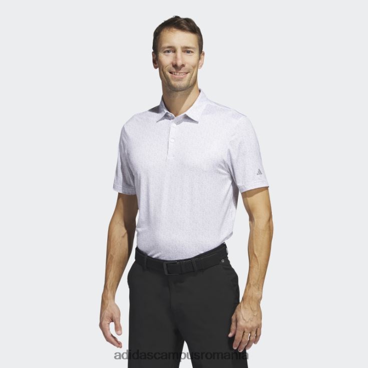 adidas campus romania tricou polo de golf cu imprimeu integral ultimate365 alb bărbați alb J266N21432