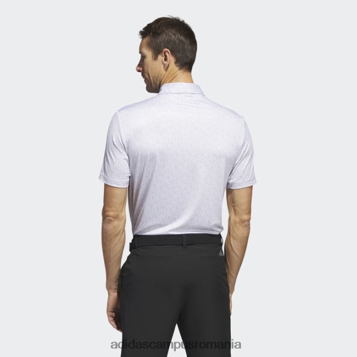 adidas campus romania tricou polo de golf cu imprimeu integral ultimate365 alb bărbați alb J266N21432