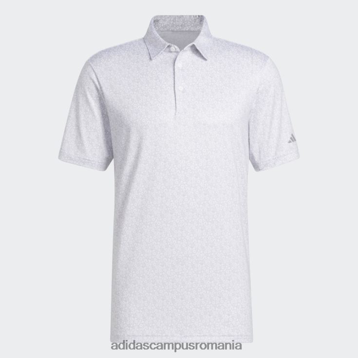 adidas campus romania tricou polo de golf cu imprimeu integral ultimate365 alb bărbați alb J266N21432