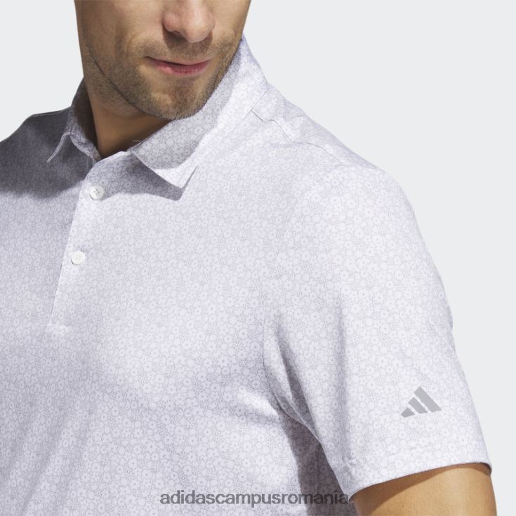 adidas campus romania tricou polo de golf cu imprimeu integral ultimate365 alb bărbați alb J266N21432