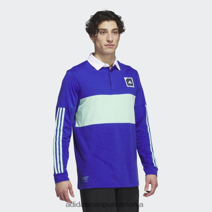 adidas campus romania tricou polo de golf cu mânecă lungă adicross albastru bărbați albastru J266N25858