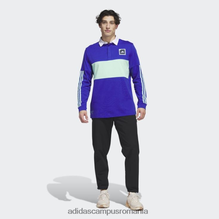 adidas campus romania tricou polo de golf cu mânecă lungă adicross albastru bărbați albastru J266N25858