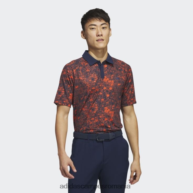 adidas campus romania tricou polo de golf cu plasă bleumarin ultimate365 tour imprimat bărbați bleumarin/roșu J266N25086