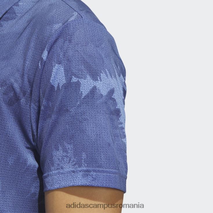 adidas campus romania tricou polo de golf cu plasă cu flori albastre bărbați albastru/marinier J266N25908