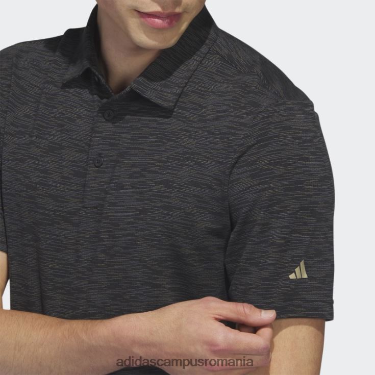 adidas campus romania tricou polo de golf cu vopsea spatiala neagra bărbați negru J266N21072