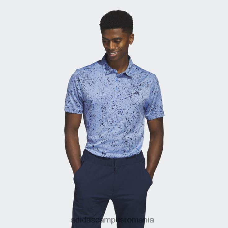 adidas campus romania tricou polo de golf jacquard albastru adidas bărbați albastru/marinier J266N26687