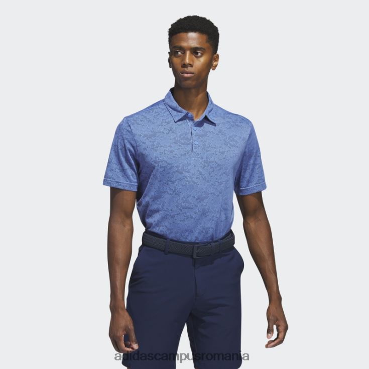 adidas campus romania tricou polo de golf jacquard texturat albastru adidas bărbați albastru/marinier J266N26000