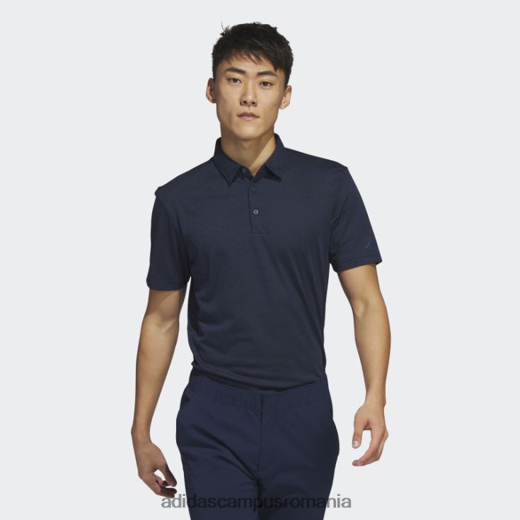adidas campus romania tricou polo de golf jacquard texturat bleumarin bărbați bleumarin/negru J266N25731