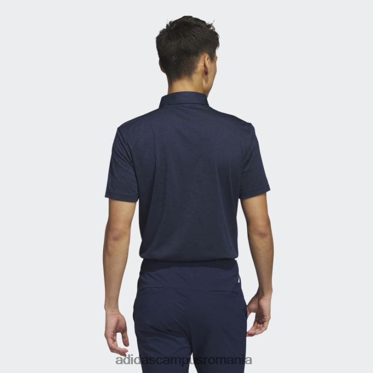 adidas campus romania tricou polo de golf jacquard texturat bleumarin bărbați bleumarin/negru J266N25731