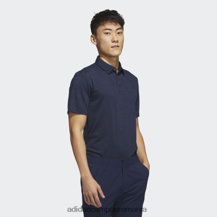 adidas campus romania tricou polo de golf jacquard texturat bleumarin bărbați bleumarin/negru J266N25731