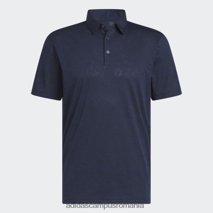 adidas campus romania tricou polo de golf jacquard texturat bleumarin bărbați bleumarin/negru J266N25731