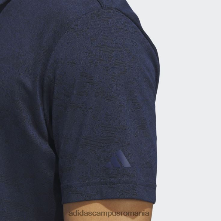 adidas campus romania tricou polo de golf jacquard texturat bleumarin bărbați bleumarin/negru J266N25731