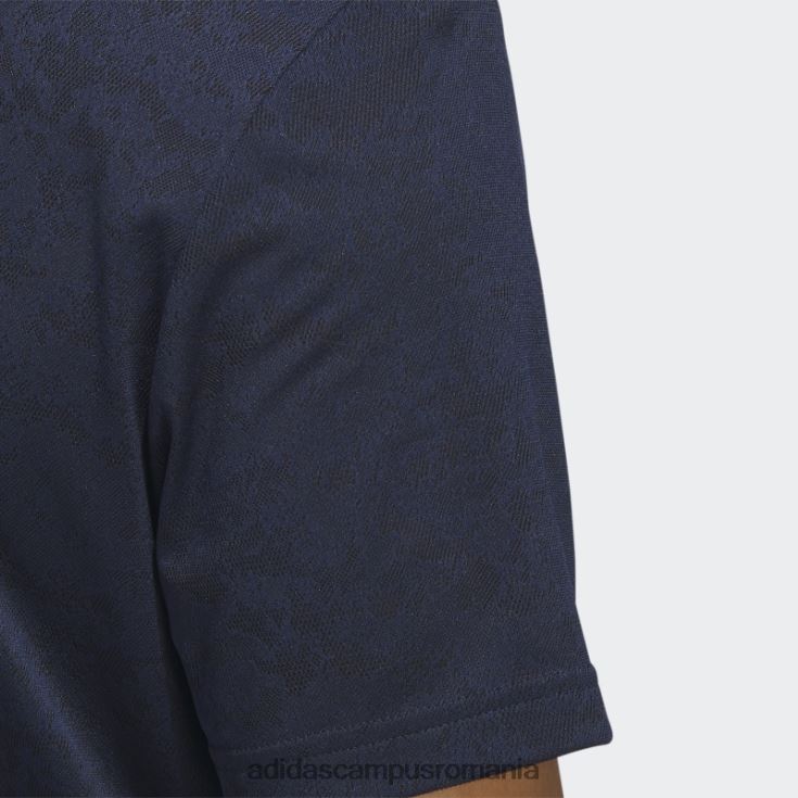 adidas campus romania tricou polo de golf jacquard texturat bleumarin bărbați bleumarin/negru J266N25731
