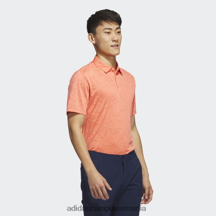 adidas campus romania tricou polo de golf jacquard texturat coral adidas bărbați coral J266N214505