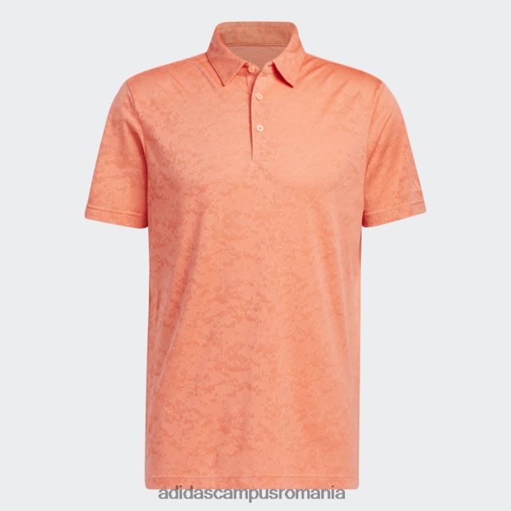 adidas campus romania tricou polo de golf jacquard texturat coral adidas bărbați coral J266N214505