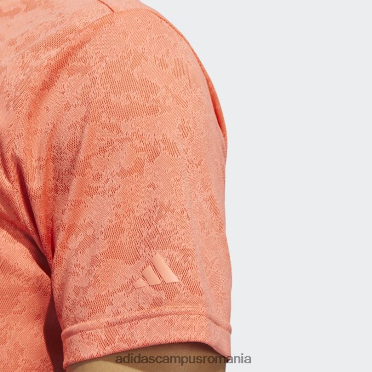 adidas campus romania tricou polo de golf jacquard texturat coral adidas bărbați coral J266N214505