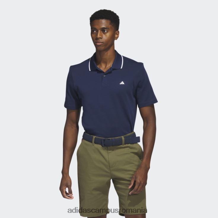 adidas campus romania tricou polo de golf în piqué bleumarin, adidas bărbați marina J266N25895