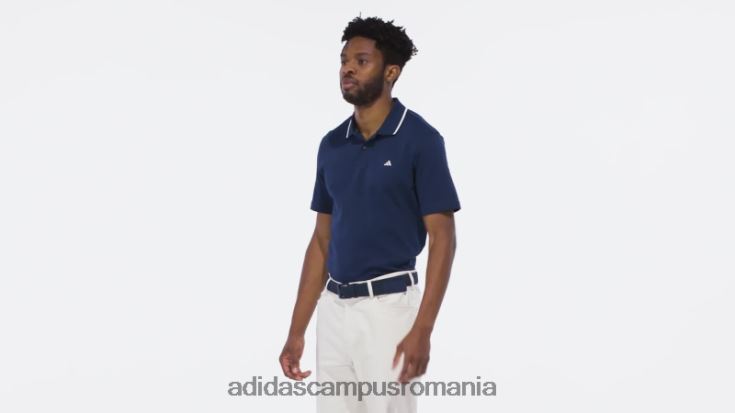 adidas campus romania tricou polo de golf în piqué bleumarin, adidas bărbați marina J266N25895