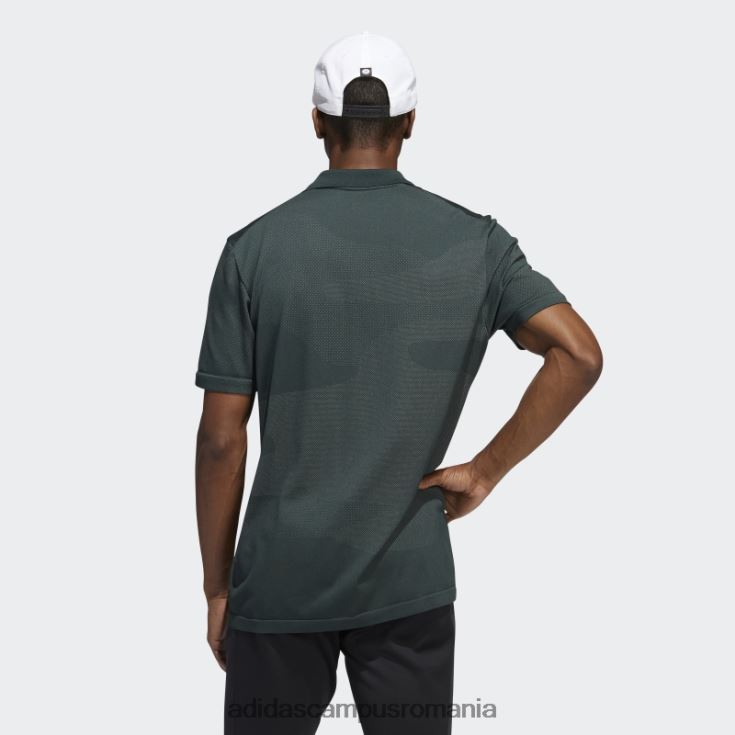 adidas campus romania tricou polo fără cusături, verde bărbați verde J266N21249