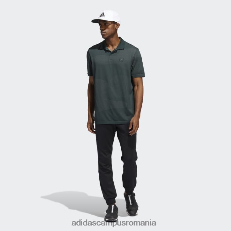 adidas campus romania tricou polo fără cusături, verde bărbați verde J266N21249