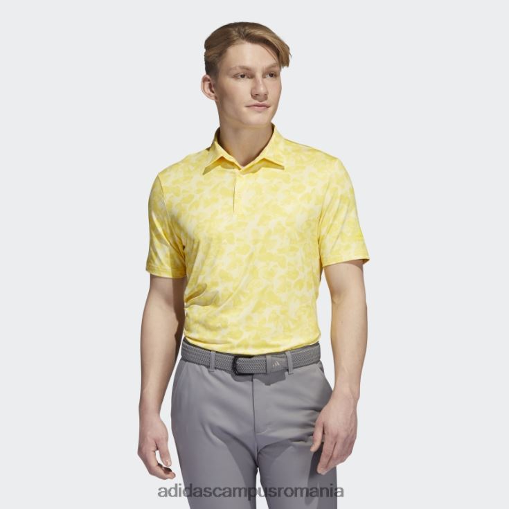 adidas campus romania tricou polo galben cu imprimeu prisma bărbați galben/pantone J266N21576