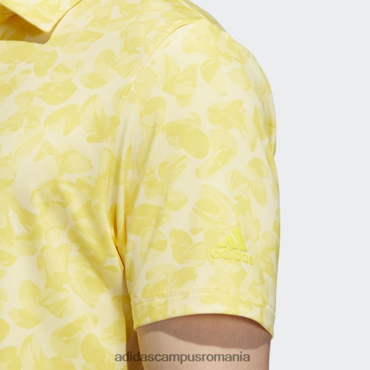 adidas campus romania tricou polo galben cu imprimeu prisma bărbați galben/pantone J266N21576