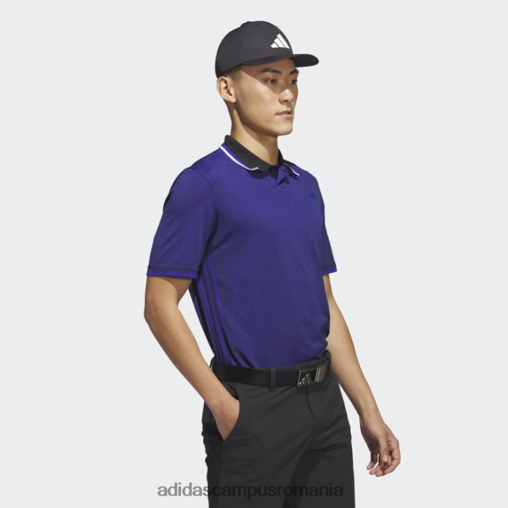 adidas campus romania tricou polo golf ultimate365 tour primeknit albastru bărbați negru/albastru J266N21404