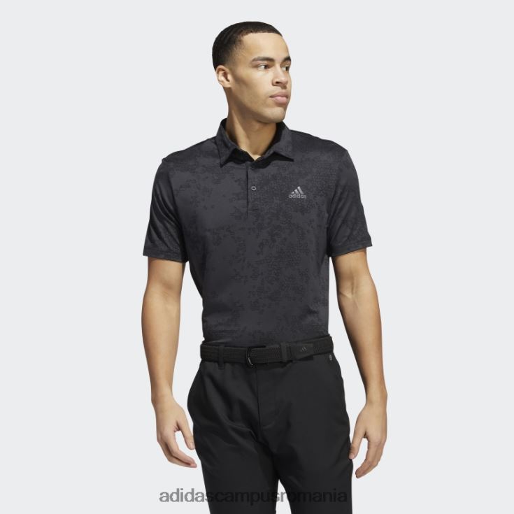 adidas campus romania tricou polo jacquard carbon bărbați carbon/negru J266N214683