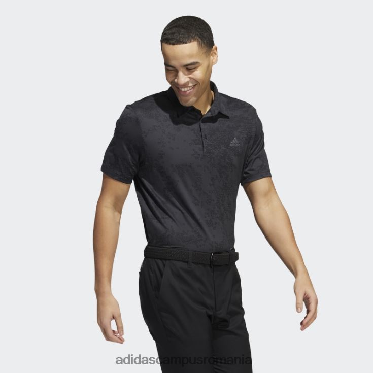 adidas campus romania tricou polo jacquard carbon bărbați carbon/negru J266N214683