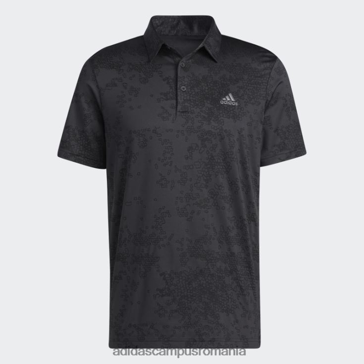 adidas campus romania tricou polo jacquard carbon bărbați carbon/negru J266N214683