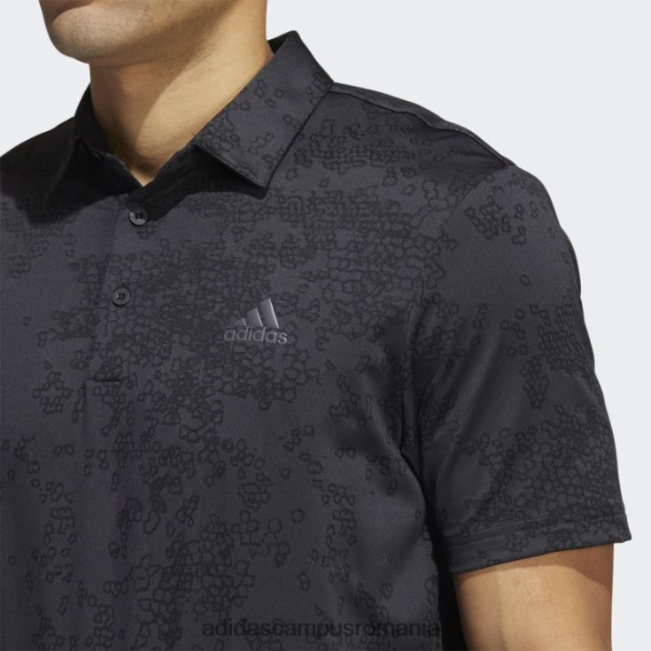 adidas campus romania tricou polo jacquard carbon bărbați carbon/negru J266N214683