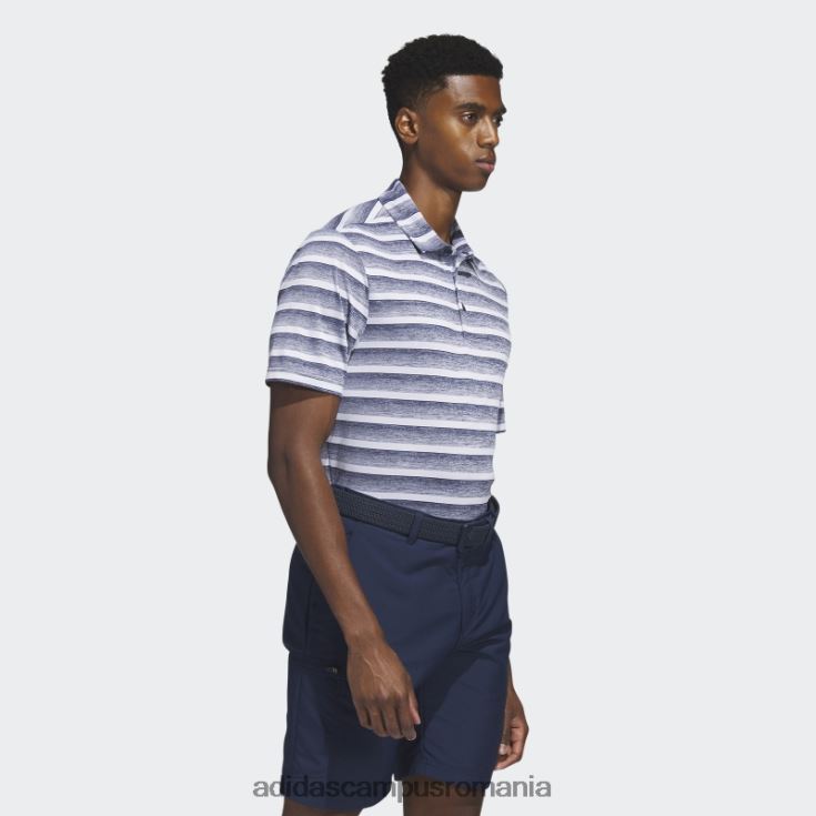 adidas campus romania tricou polo în dungi bleumarin bărbați bleumarin/alb J266N26362