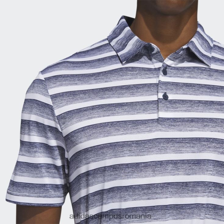 adidas campus romania tricou polo în dungi bleumarin bărbați bleumarin/alb J266N26362