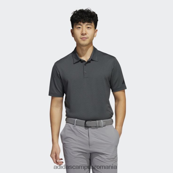 adidas campus romania tricou polo negru cu dungi ottomane bărbați gri inchis J266N26082