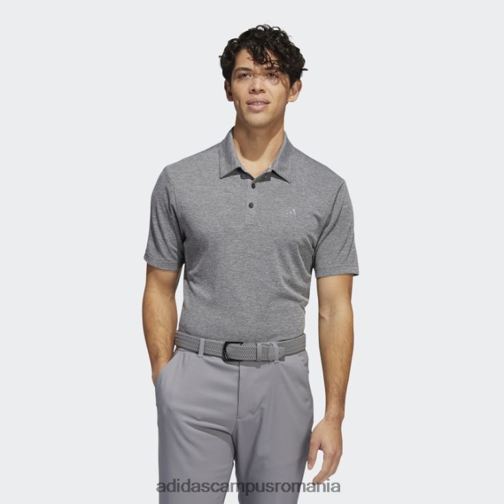 adidas campus romania tricou polo negru melange drive heather adidas bărbați melange negru J266N214631