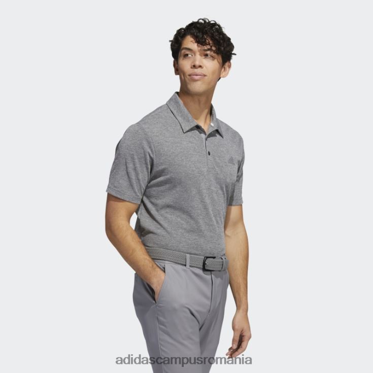 adidas campus romania tricou polo negru melange drive heather adidas bărbați melange negru J266N214631