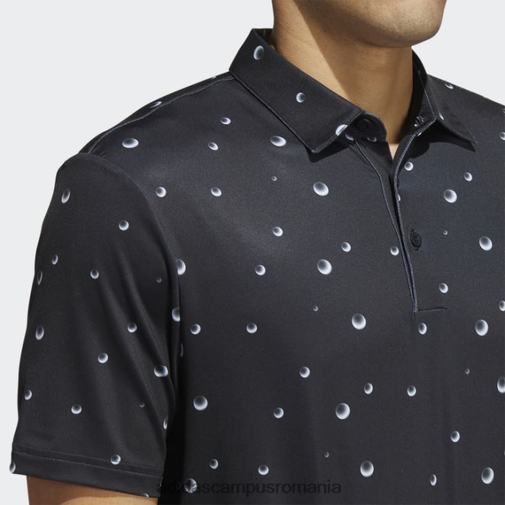 adidas campus romania tricou polo negru ultimate365 cu imprimeu integral bărbați negru/alb/gri J266N26226