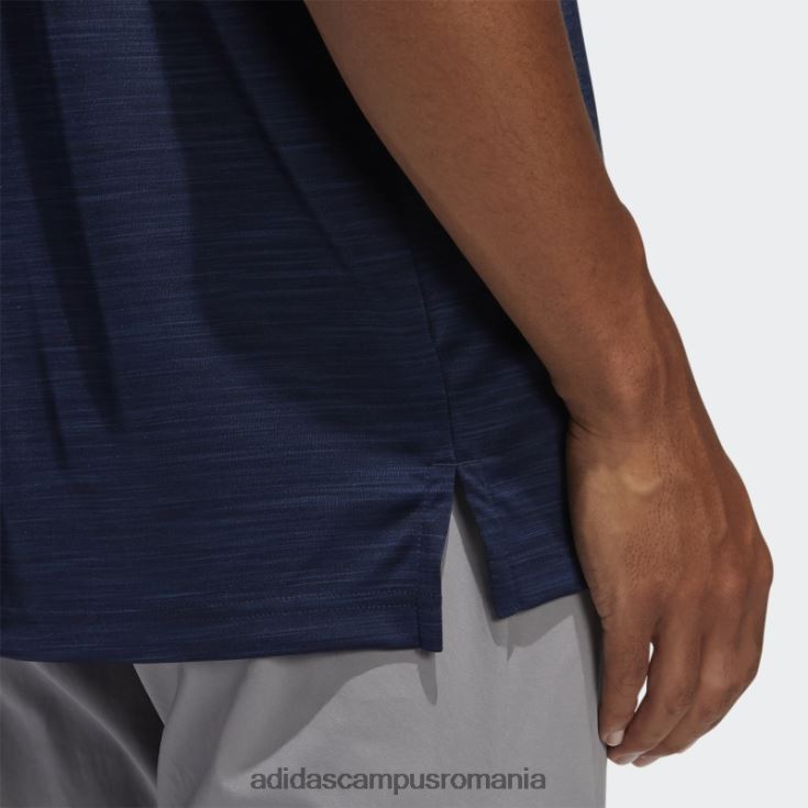 adidas campus romania tricou polo striat bleumarin bărbați marina J266N26136