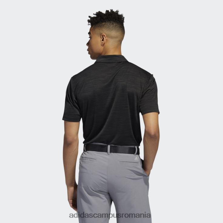 adidas campus romania tricou polo striat negru heather adidas bărbați erica neagră J266N26492