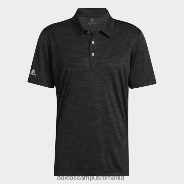 adidas campus romania tricou polo striat negru heather adidas bărbați erica neagră J266N26492