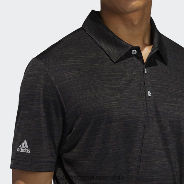 adidas campus romania tricou polo striat negru heather adidas bărbați erica neagră J266N26492