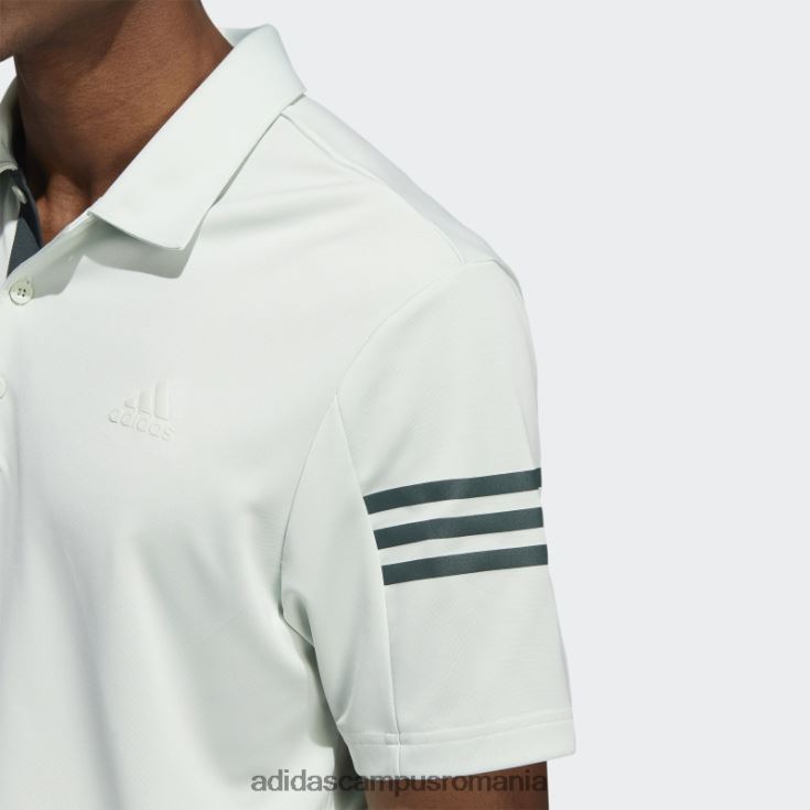 adidas campus romania tricou polo verde cu 3 dungi bărbați verde J266N21181