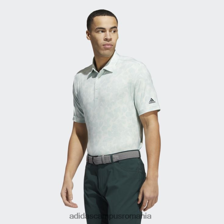 adidas campus romania tricou polo verde cu imprimeu prisma bărbați nuanță verde/verde J266N21246