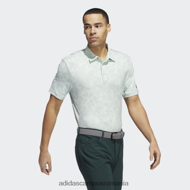adidas campus romania tricou polo verde cu imprimeu prisma bărbați nuanță verde/verde J266N21246