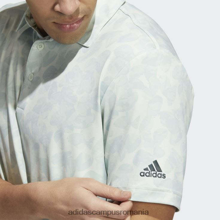 adidas campus romania tricou polo verde cu imprimeu prisma bărbați nuanță verde/verde J266N21246