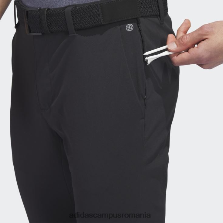 adidas campus romania ultimate365 tour nailon, pantaloni de golf conici, negri bărbați negru J266N26428