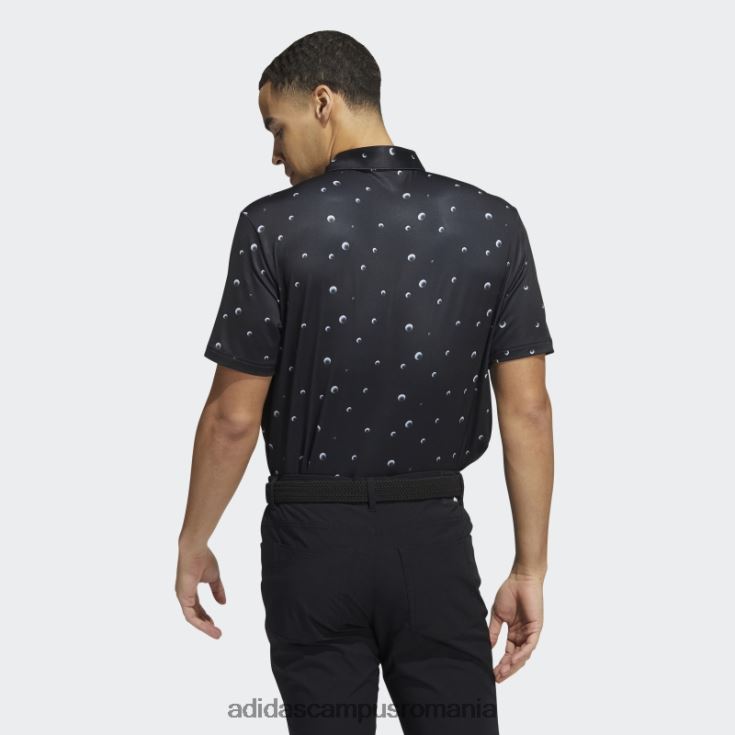 adidas campus romania ultimate365 tricou polo cu imprimeu negru adidas bărbați negru/alb/gri J266N21518