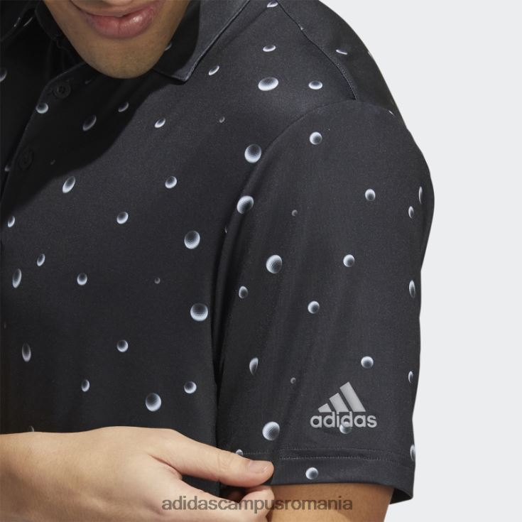 adidas campus romania ultimate365 tricou polo cu imprimeu negru adidas bărbați negru/alb/gri J266N21518